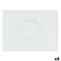 Assiette plate Inde Gourmet Porcelaine Blanc 29,5 x 22 x 3 cm (6 Unités) de Inde, Plats et plateaux - Réf : S2228933, Prix : ...