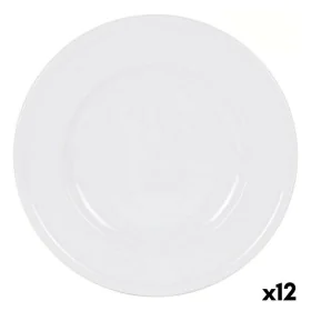 Piatto da pranzo Inde Olympia Bianco Porcellana Ø 31 cm (12 Unità) (ø 31 cm) di Inde, Piatti e teglie - Rif: S2228937, Prezzo...