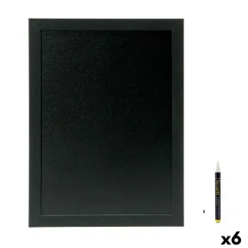 Pizarra Securit Woody Teca De pared Negro 80 x 60 cm de Securit, Letreros - Ref: S2229038, Precio: 154,61 €, Descuento: %