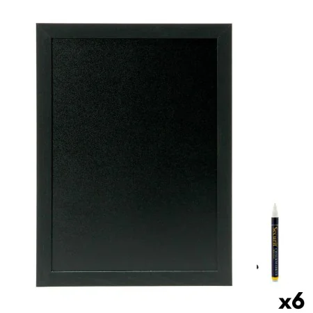 Ardósia Securit Woody Teca De parede Preto 80 x 60 cm de Securit, Letreiros - Ref: S2229038, Preço: 154,61 €, Desconto: %