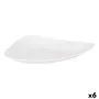 Plato Llano Inde Vedone Porcelana Blanco 31 x 25 x 4 cm (6 Unidades) de Inde, Platos y fuentes - Ref: S2229044, Precio: 23,43...