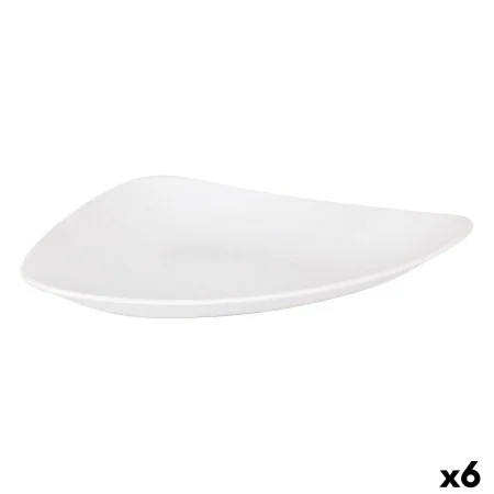 Flat Plate Inde Vedone Porcelain White 31 x 25 x 4 cm (6 Units) by Inde, Plates and dishes - Ref: S2229044, Price: 23,43 €, D...