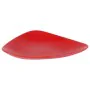 Dessert Dish Red Ceramic 24 x 18 x 3 cm (6 Units) by BigBuy Home, Plates and dishes - Ref: S2229046, Price: 12,58 €, Discount: %