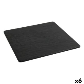 Piatto da pranzo Inde Africa Nero Melammina Quadrato 35 x 35 x 0,7 cm (6 Unità) di Inde, Piatti e teglie - Rif: S2229058, Pre...