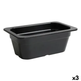 Recipiente de Cozinha Inde Preto 26,5 x 16,2 x 10 cm (3 Unidades) de Inde, Pratos e fontes - Ref: S2229074, Preço: 21,03 €, D...