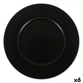 Plato Llano Viejo Valle Neat Negro Porcelana Ø 28 cm (6 Unidades) de Viejo Valle, Platos y fuentes - Ref: S2229144, Precio: 3...