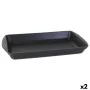 Serving Platter Inde Cast Iron Black 50 x 30 x 6,5 cm (2 Units) by Inde, Plates and dishes - Ref: S2229154, Price: 34,73 €, D...