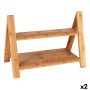 Serving board Viejo Valle Double height Bamboo 39,7 x 20,3 x 18 cm (2 Units) by Viejo Valle, Plates and dishes - Ref: S222917...