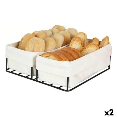 Cesta do Pão Viejo Valle 2 Cestas 100 % algodão 24 x 23 x 7 cm (2 Unidades) de Viejo Valle, Armazenamento de alimentos - Ref:...