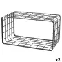 Holder Inde Grille Black 34 x 19 x 18 cm (2 Units) by Inde, Shelves and supports - Ref: S2229212, Price: 17,11 €, Discount: %