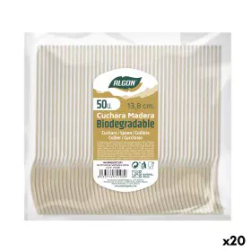 Conjunto de Colheres Algon Sobremesa Madeira 20 Unidades 14 x 3 x 0,2 cm de Algon, Colheres - Ref: S2229243, Preço: 30,86 €, ...