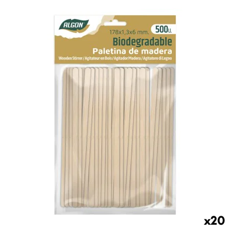 Kit of coffee stirrers Algon Wood 20 Units by Algon, Spoons - Ref: S2229248, Price: 37,24 €, Discount: %