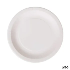 Plate set Algon Disposable White Cardboard 28 cm (36 Units) by Algon, Turntables - Ref: S2229340, Price: 71,47 €, Discount: %