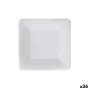 Plate set Algon Disposable White Cardboard Squared 18 cm (36 Units) by Algon, Turntables - Ref: S2229342, Price: 16,03 €, Dis...