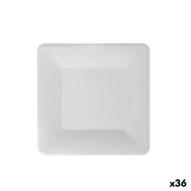 Plate set Algon Disposable White Cardboard Squared 18 cm (36 Units) by Algon, Turntables - Ref: S2229343, Price: 29,40 €, Dis...