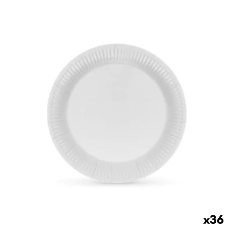 Plate set Algon Cardboard Disposable White (36 Units) by Algon, Turntables - Ref: S2229354, Price: 16,03 €, Discount: %