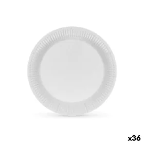 Plate set Algon Cardboard Disposable White (36 Units) by Algon, Turntables - Ref: S2229355, Price: 34,96 €, Discount: %