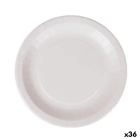 Plate set Algon Disposable White Cardboard 28 cm (36 Units) by Algon, Turntables - Ref: S2229363, Price: 18,13 €, Discount: %