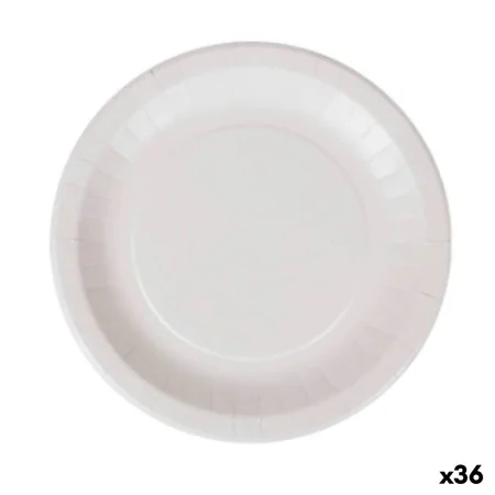 Plate set Algon Disposable White Cardboard 28 cm (36 Units) by Algon, Turntables - Ref: S2229364, Price: 58,43 €, Discount: %