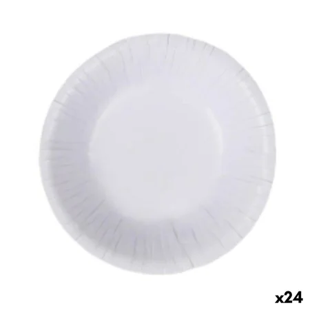 Plate set Algon Disposable White Cardboard 450 ml (24 Units) by Algon, Turntables - Ref: S2229367, Price: 25,26 €, Discount: %