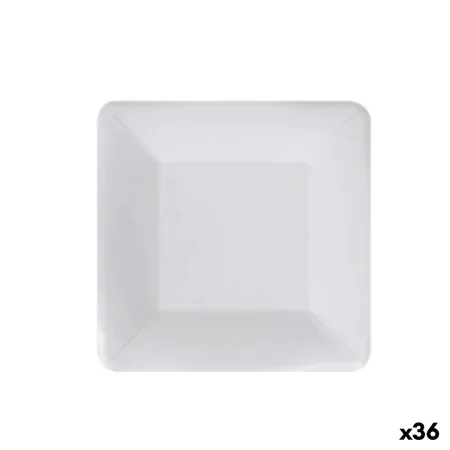 Plate set Algon Disposable White Cardboard 18 cm (36 Units) by Algon, Turntables - Ref: S2229369, Price: 16,03 €, Discount: %