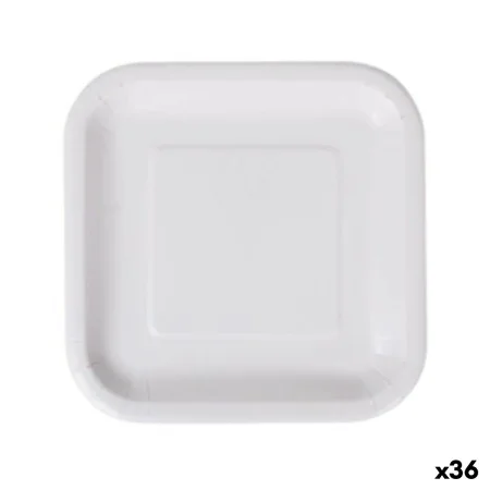 Plate set Algon Disposable White Cardboard 23 cm (36 Units) by Algon, Turntables - Ref: S2229375, Price: 20,91 €, Discount: %