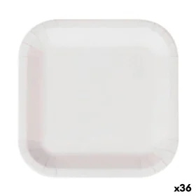 Plate set Algon Disposable White Cardboard 26 cm (36 Units) by Algon, Turntables - Ref: S2229379, Price: 57,28 €, Discount: %