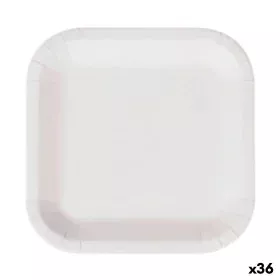 Plate set Algon Disposable White Cardboard 26 cm (36 Units) by Algon, Turntables - Ref: S2229379, Price: 58,43 €, Discount: %