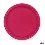 Plate set Algon Burgundy Disposable Cardboard 20 x 20 x 1,5 cm (36 Units) by Algon, Turntables - Ref: S2229381, Price: 17,42 ...