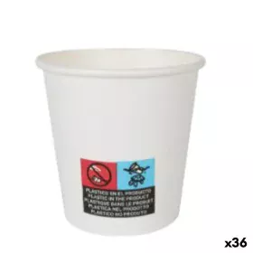 Set de Verres Algon Carton Produits à usage unique Blanc 36 Unités 120 ml (30 Pièces) de Algon, Verres - Réf : S2229394, Prix...