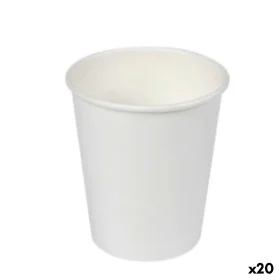 Set of glasses Algon Cardboard Disposable White 20 Units (100 Pieces) by Algon, Tumblers - Ref: S2229399, Price: 47,90 €, Dis...