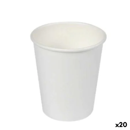 Set de Vasos Algon Cartón Desechables Blanco 20 Unidades (100 Piezas) de Algon, Vasos - Ref: S2229399, Precio: 48,86 €, Descu...