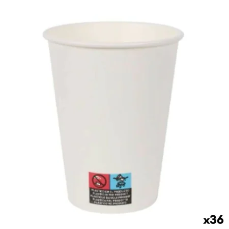 Set of glasses Algon Cardboard Disposable White 36 Units (12 Pieces) by Algon, Tumblers - Ref: S2229402, Price: 32,02 €, Disc...