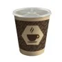 Glass with Lid Algon Cardboard Disposable Coffee 36 Units (12 Pieces) by Algon, Tumblers - Ref: S2229416, Price: 29,22 €, Dis...