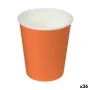 Set of glasses Algon Cardboard Disposable Orange 36 Units (24 Pieces) by Algon, Tumblers - Ref: S2229432, Price: 26,14 €, Dis...