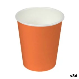 Set of glasses Algon Cardboard Disposable Orange 36 Units (24 Pieces) by Algon, Tumblers - Ref: S2229432, Price: 26,56 €, Dis...