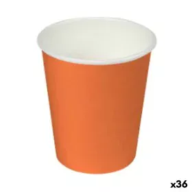 Set of glasses Algon Cardboard Disposable Orange 36 Units (24 Pieces) by Algon, Tumblers - Ref: S2229432, Price: 26,14 €, Dis...