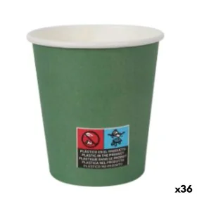 Set of glasses Algon Cardboard Disposable 200 ml Green 36 Units (24 Pieces) by Algon, Tumblers - Ref: S2229434, Price: 33,20 ...