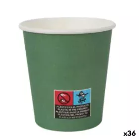 Set de Vasos Algon Cartón Desechables 200 ml Verde 36 Unidades (24 Piezas) de Algon, Vasos - Ref: S2229434, Precio: 32,67 €, ...