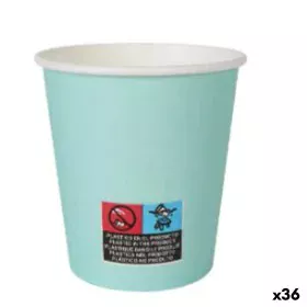 Set di Bicchieri Algon Cartone Monouso Acquamarina 36 Unità 200 ml (24 Pezzi) di Algon, Tumbler - Rif: S2229435, Prezzo: 26,5...