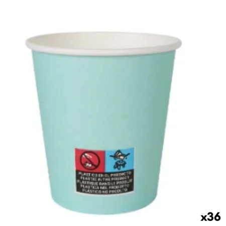 Set de Verres Algon Carton Produits à usage unique Aigue marine 36 Unités 200 ml (24 Pièces) de Algon, Verres - Réf : S222943...