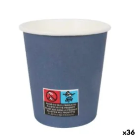 Set de Vasos Algon Cartón Desechables 200 ml Azul 36 Unidades (24 Piezas) de Algon, Vasos - Ref: S2229436, Precio: 26,14 €, D...