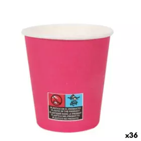 Set of glasses Algon Cardboard Disposable 200 ml Fuchsia 36 Units (24 Pieces) by Algon, Tumblers - Ref: S2229439, Price: 24,8...