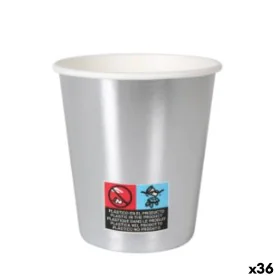 Set di Bicchieri Algon Cartone Monouso Argentato 36 Unità 200 ml (10 Pezzi) di Algon, Tumbler - Rif: S2229441, Prezzo: 25,23 ...