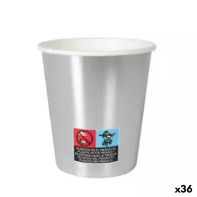 Set of glasses Algon Cardboard Disposable Silver 36 Units 200 ml (10 Pieces) by Algon, Tumblers - Ref: S2229441, Price: 24,83...