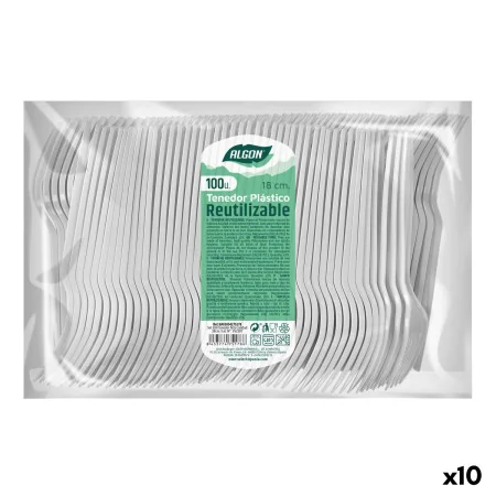 Fork Set Algon Reusable White 10 Units 18 cm by Algon, Forks - Ref: S2229487, Price: 33,59 €, Discount: %