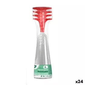 Reusable cava glasses Algon Red 24 Units 150 ml (4 Pieces) by Algon, Tumblers - Ref: S2229492, Price: 19,36 €, Discount: %