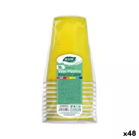 Set of reusable glasses Algon Yellow 48 Units 450 ml (10 Pieces) by Algon, Tumblers - Ref: S2229506, Price: 33,64 €, Discount: %