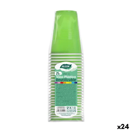 Set de vasos reutilizables Algon Verde 24 Unidades 250 ml (25 Piezas) de Algon, Vasos - Ref: S2229512, Precio: 26,14 €, Descu...