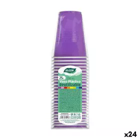 Conjunto de copos reutilizáveis Algon Fúcsia 24 Unidades 250 ml (25 Peças) de Algon, Copos - Ref: S2229515, Preço: 26,14 €, D...